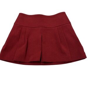 Vince Y2K Skirt Womens S Red Pleated Micro Mini Preppy Dark Academia Ivy League
